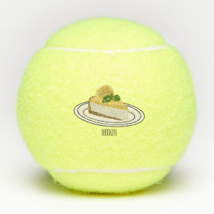 Balles De Tennis Illustration de citron cheesecake