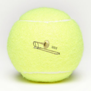 Balles De Tennis Illustration de dessin animé de Trombone