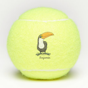 Balles De Tennis Illustration de dessin humoristique du toucan joye