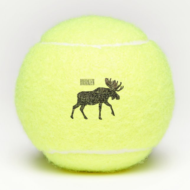 Balles De Tennis Illustration de dessin sur l'orignal (Devant)