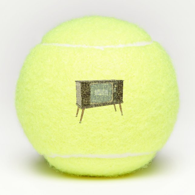 Balles De Tennis Illustration de dessin télévisé (Devant)