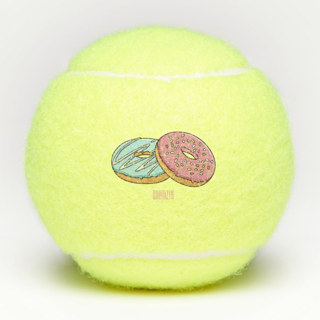Balles De Tennis Illustration de Donut (Devant)
