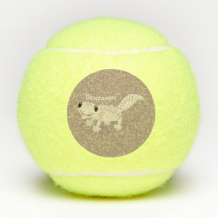 Balles De Tennis Illustration de gecko tan tan mignon