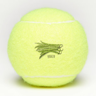 Balles De Tennis Illustration de haricots verts