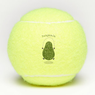 Balles De Tennis Illustration de la corde à sauter à l'avocat migno