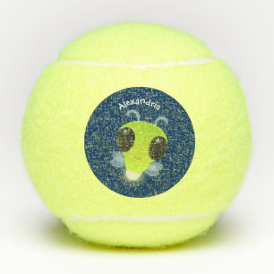Balles De Tennis Illustration de la luciole vert mou