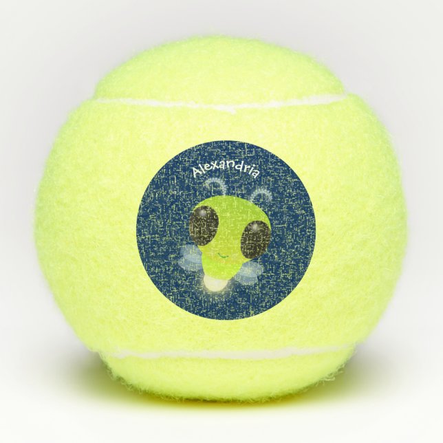 Balles De Tennis Illustration de la luciole vert mou (Devant)