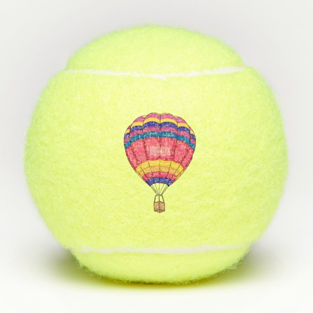 Balles De Tennis Illustration de la montgolfière (Devant)