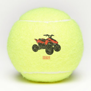 Balles De Tennis Illustration de Quad bike atv