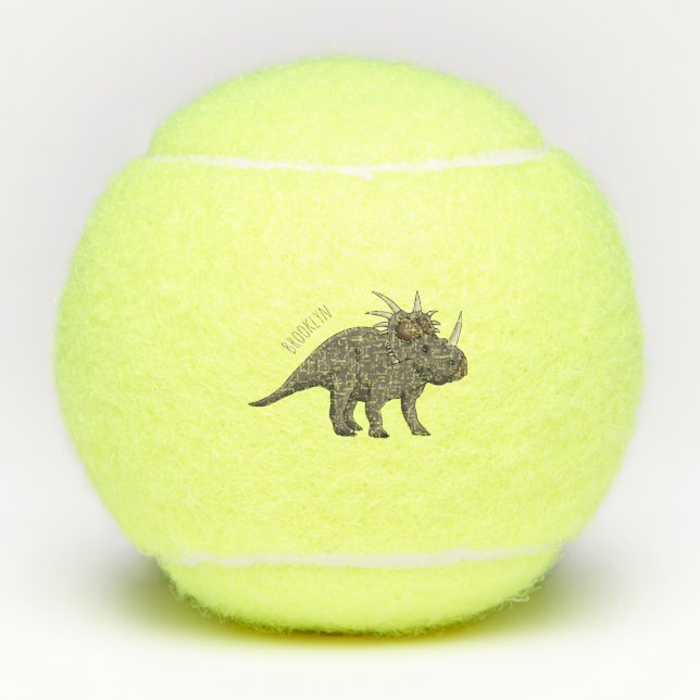 Balles De Tennis Illustration de Styracosaurus (Devant)