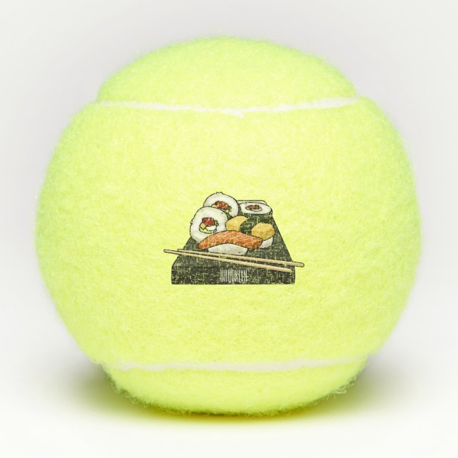 Balles De Tennis Illustration de sushi (Devant)