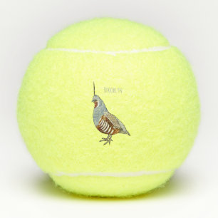Balles De Tennis Illustration d'oiseau de caille de montagne