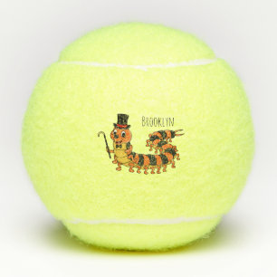 Balles De Tennis Illustration drôle de dessin animé centipede