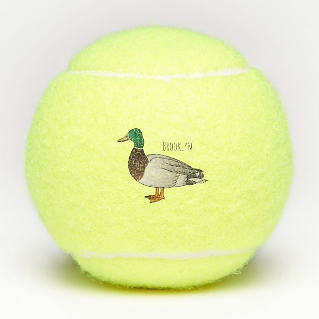 Balles De Tennis Illustration du canard de Majard (Devant)