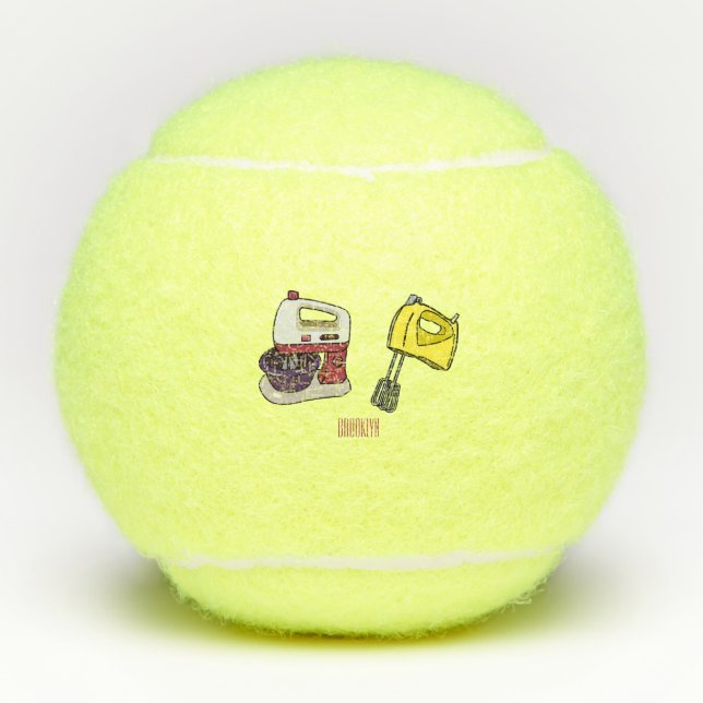 Balles De Tennis Illustration du mixer (Devant)