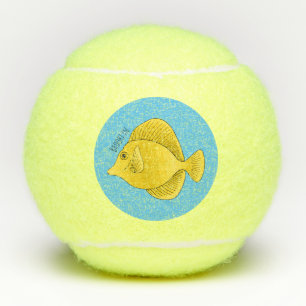 Balles De Tennis Illustration du poisson-tang jaune