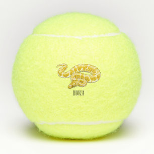 Balles De Tennis Illustration du serpent python birman