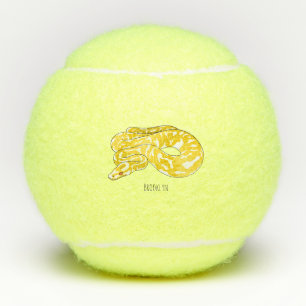 Balles De Tennis Illustration du serpent python birman
