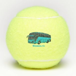 Balles De Tennis Illustration d'un autobus à passagers moderne