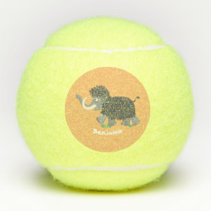 Balles De Tennis Illustration d'un mammouth laineux mou