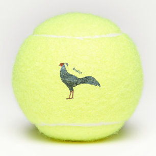 Balles De Tennis Illustration d'un oiseau siamois victime d'un tir