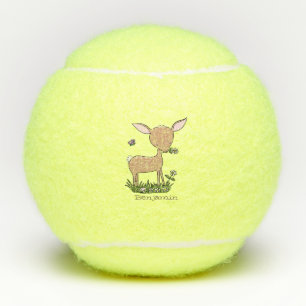 Balles De Tennis Illustration d'une jolie dessin de cerf de bébé he
