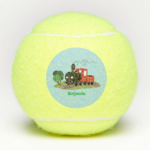 Balles De Tennis Illustration d'une locomotive à vapeur mûre