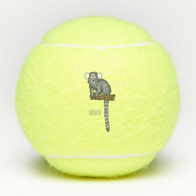 Balles De Tennis Illustration marmoset commune (Devant)