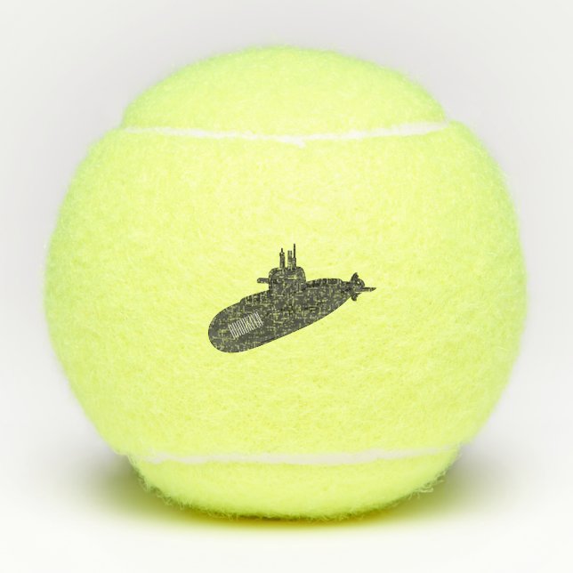Balles De Tennis Illustration sous-marine (Devant)