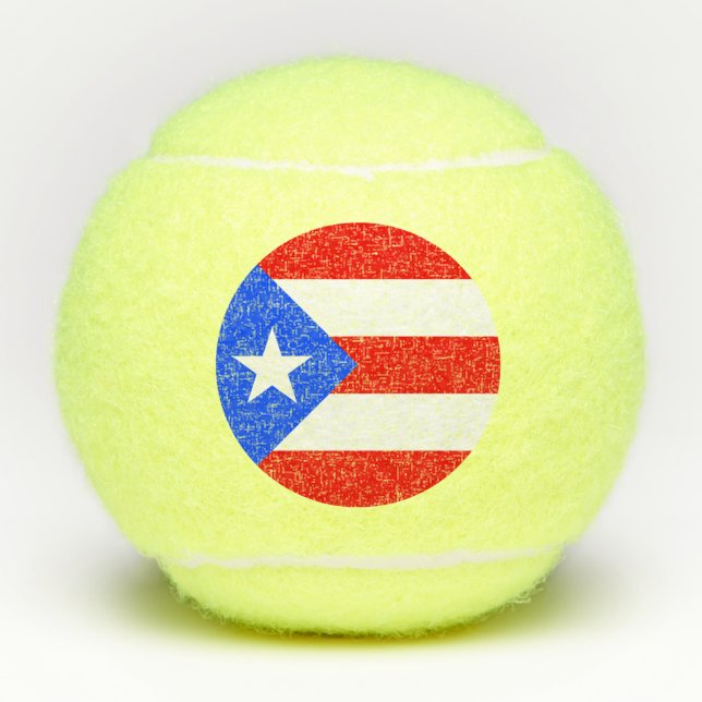 Balles De Tennis Indicateur Porto Rico (Devant)