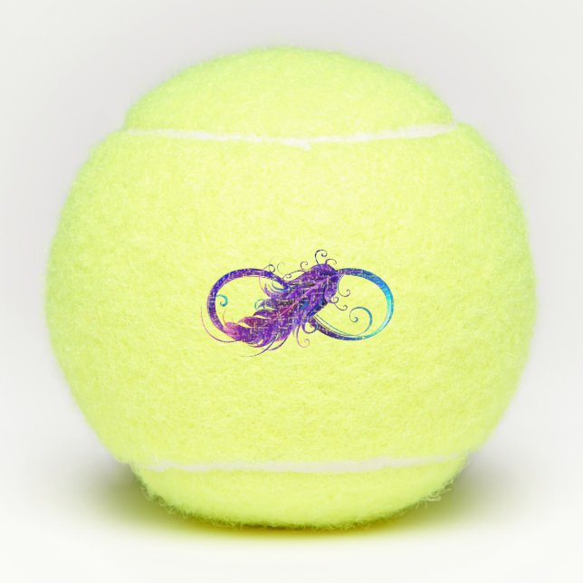 Balles De Tennis Infinity with purple feather (Devant)