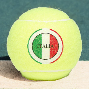 Balles De Tennis Italie Drapeau italien Rouge Blanc Vert Italia