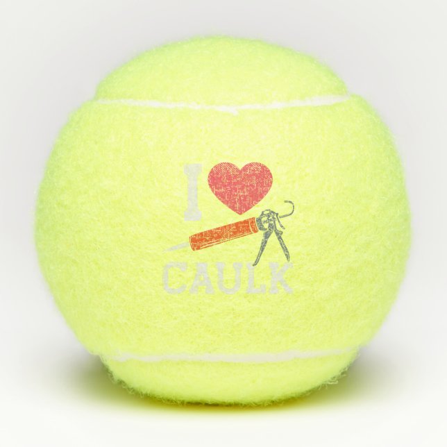 Balles De Tennis J'adore la caulte ouvrier du bâtiment sac (Devant)