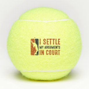 Balles De Tennis J'Ai Réglé Mes Arguments Devant Le Tribunal