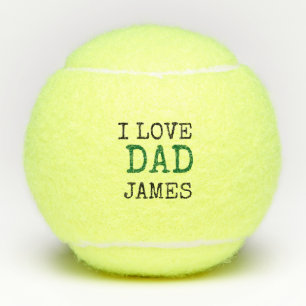 Balles de tennis jaunes personnalisées avec le nom