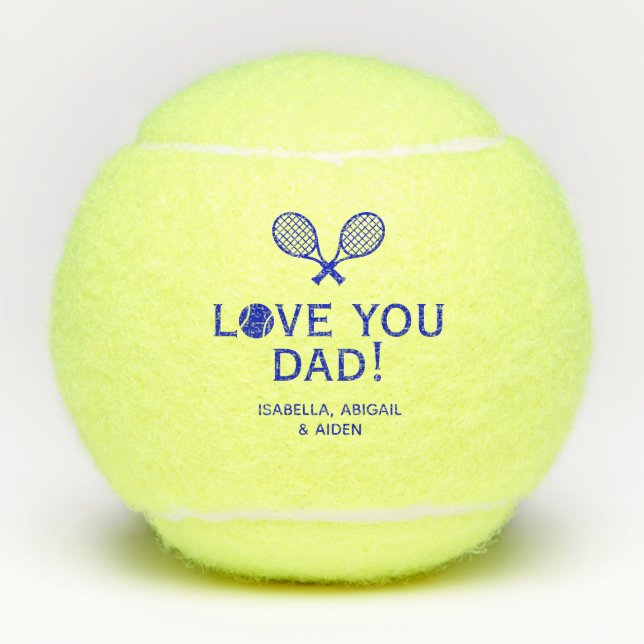 Balles De Tennis Je t'aime papa (Devant)