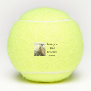 Balles De Tennis Je t'aime papa fête des pères élégant ajouter du t