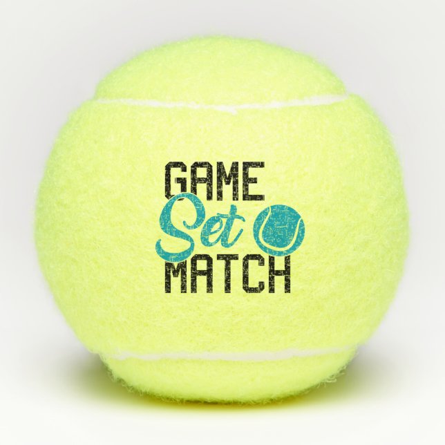 Balles De Tennis Jeu Set Match (Devant)