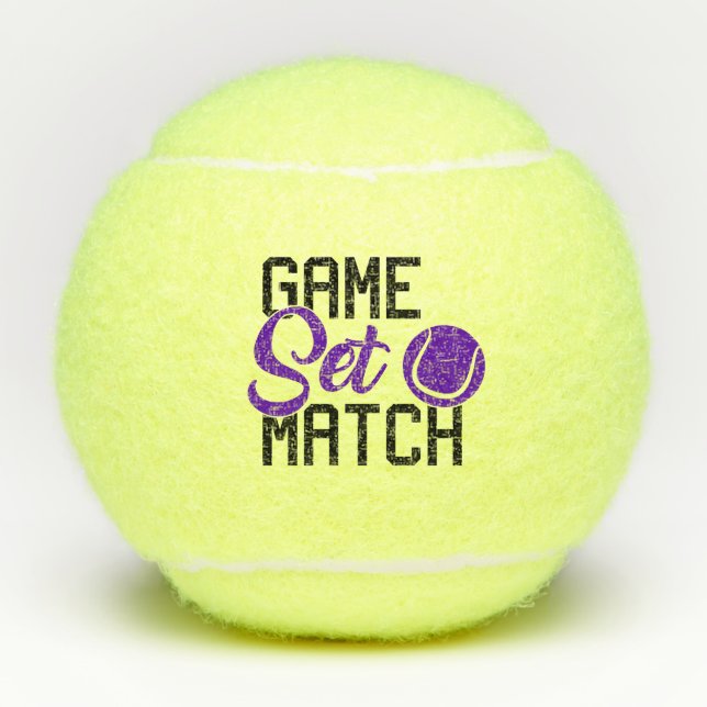 Balles De Tennis Jeu Set Match (Devant)