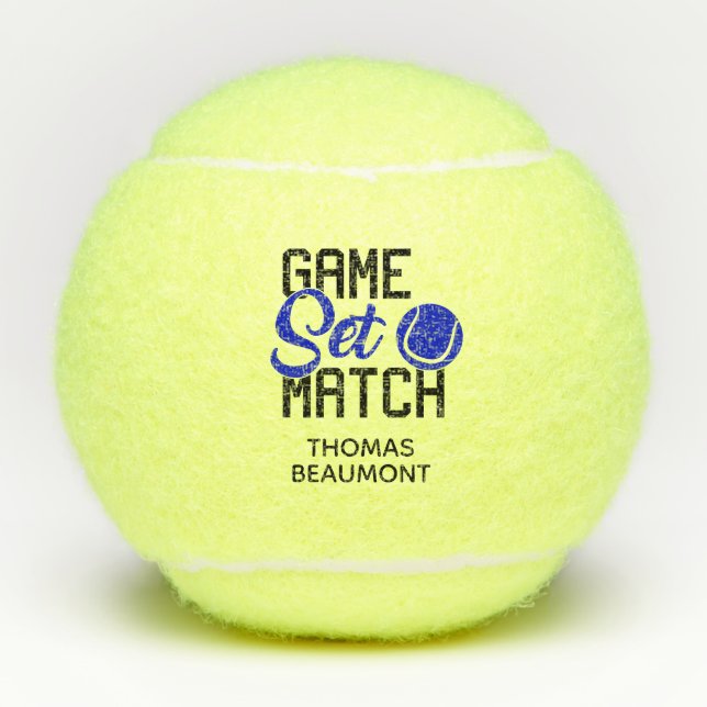 Balles De Tennis Jeu Set Match (Devant)