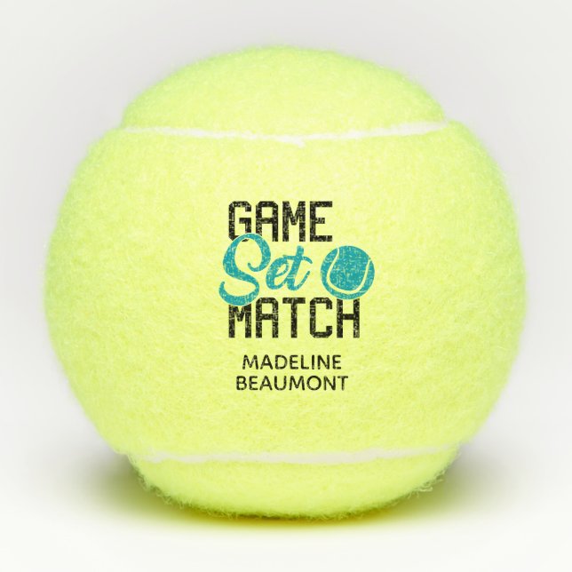 Balles De Tennis Jeu Set Match (Devant)