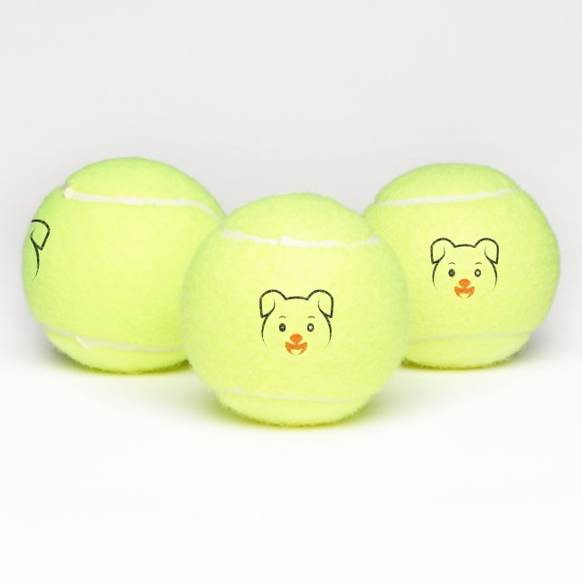 Balles De Tennis Joli chiot (Multiple)