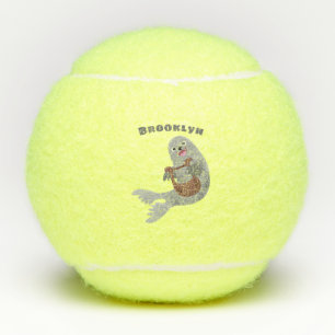 Balles De Tennis Joli dessin animé sur le phoque du Groenland