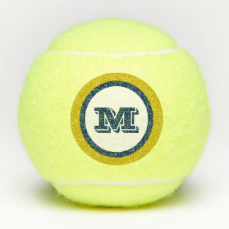 Balles De Tennis Jouer Dans Le Style Monogramme Premier Cadeau Spor