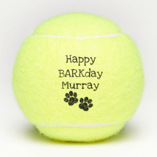 Balles De Tennis Anniversaire Joyeux Anniversaire Zazzle Fr