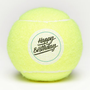 Balles De Tennis Joyeux anniversaire de Tennis au joueur de tennis