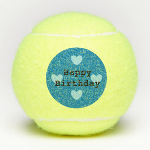 Balles De Tennis Anniversaire Joyeux Anniversaire Zazzle Fr