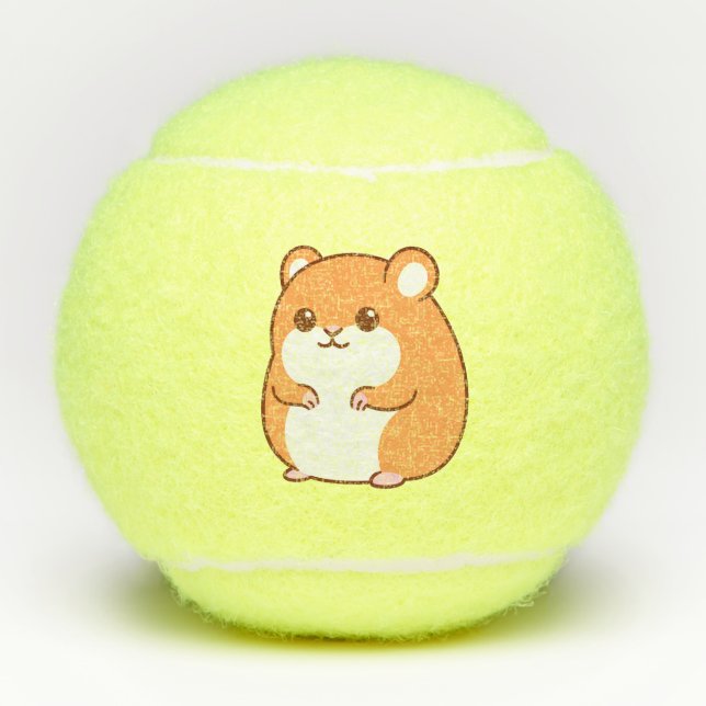 Balles De Tennis Joyeux Hamster Tennis Balls (Devant)