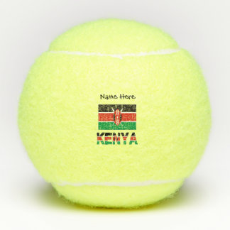Balles De Tennis Kenya Drapeau kenyan Nom personnalisé