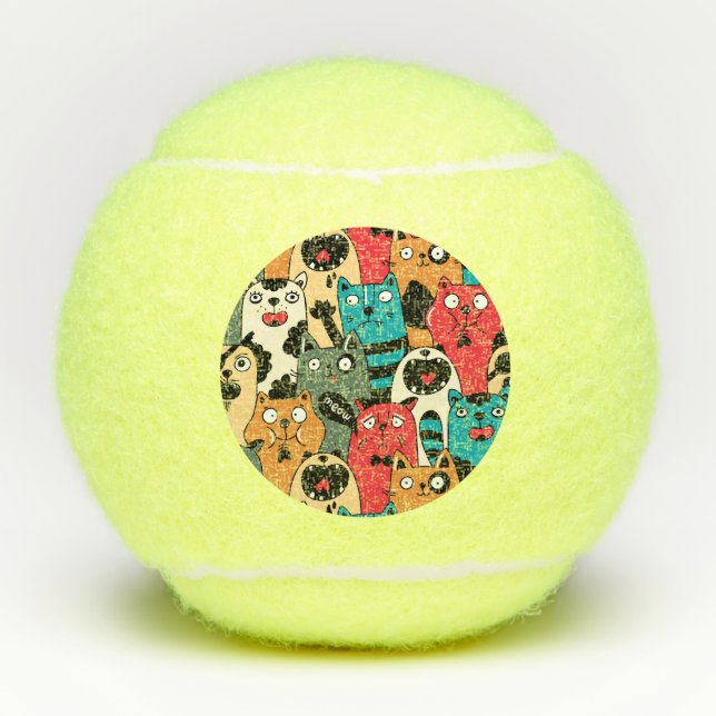 Balles De Tennis La foule des chats (Devant)